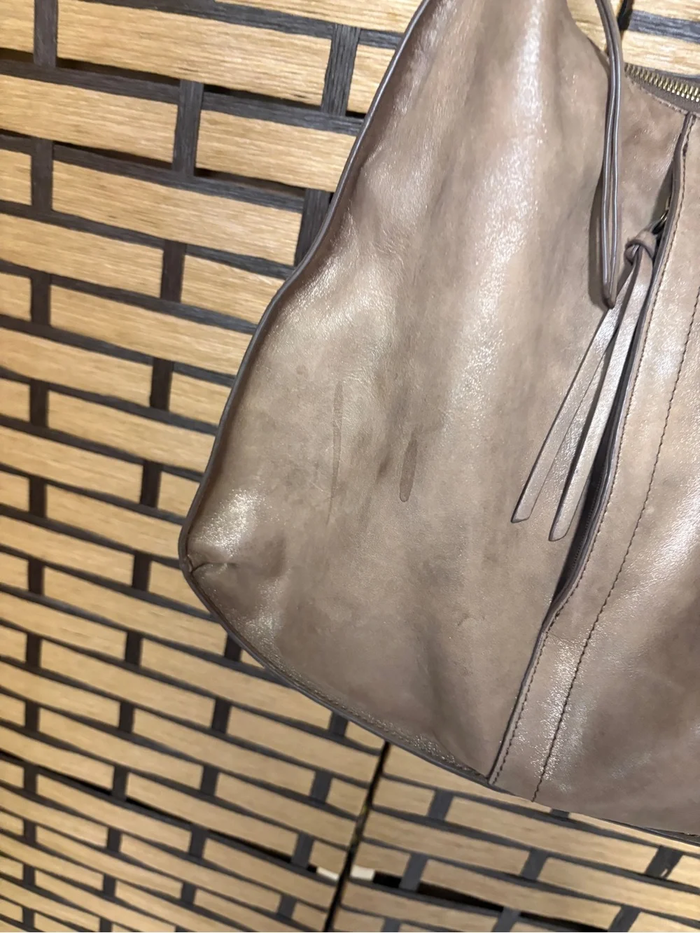 HOBO brand brown shoulder bag and wallet